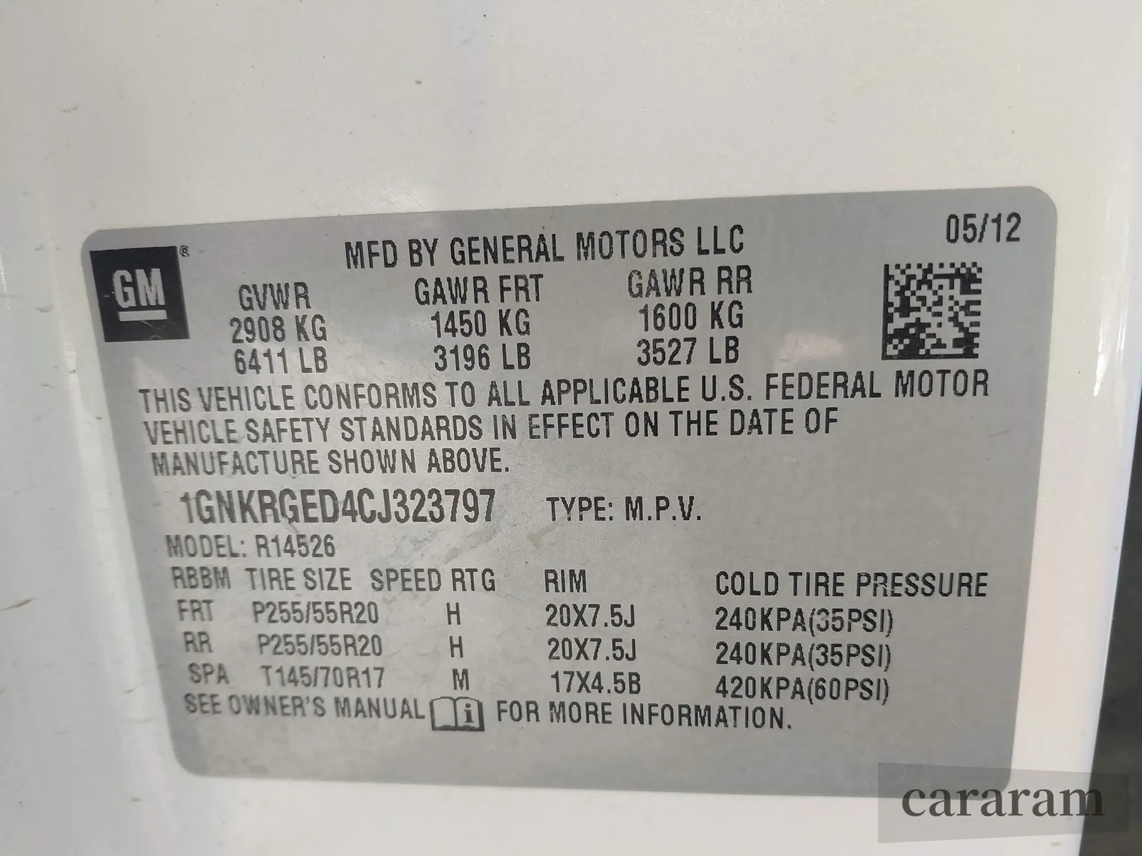 2012 Chevrolet Traverse 1LT