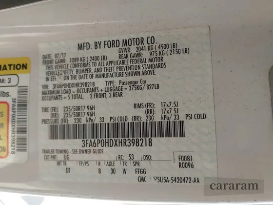 2017 Ford Fusion SE