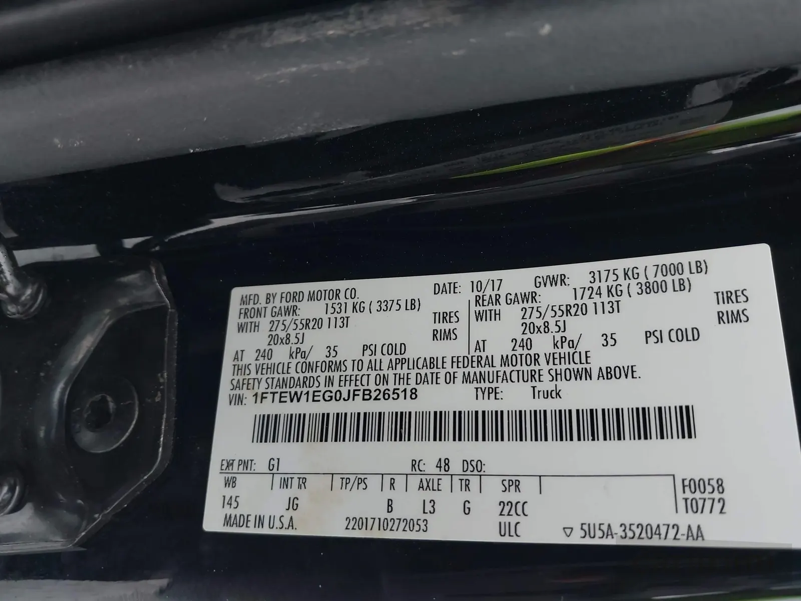 2018 Ford F-150 Lariat