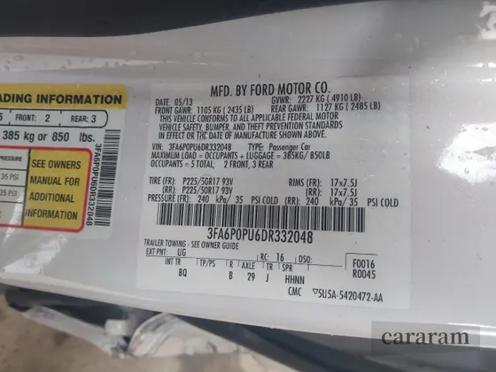 2013 Ford Fusion SE Luxury