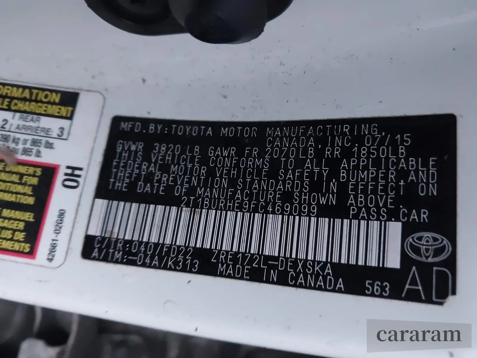 2015 Toyota Corolla LE