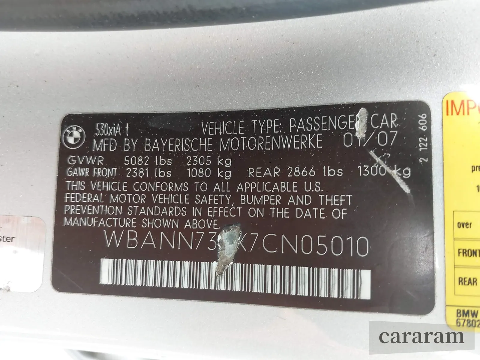 2007 BMW 5 Series 530xi