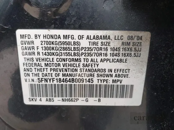 2004 Honda Pilot EX