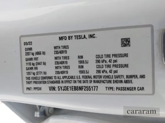 2022 Tesla Model 3 Long Range