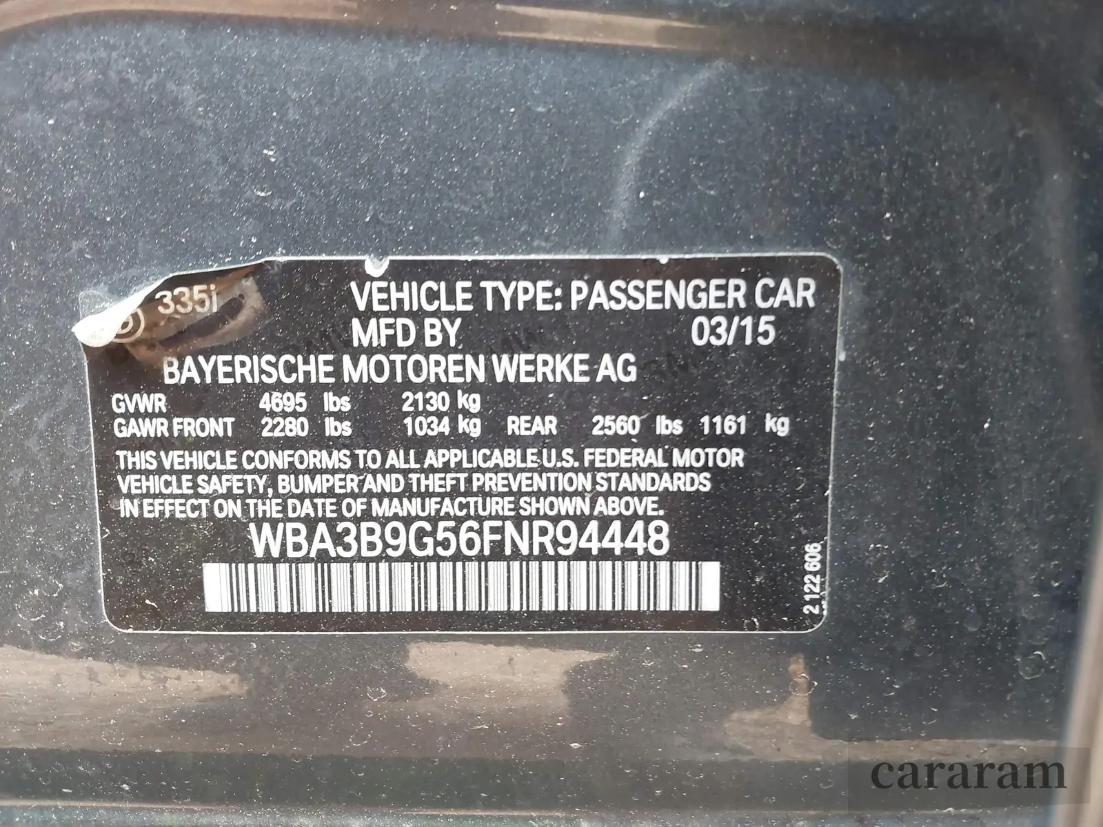 2015 BMW 3 Series 335i xDrive