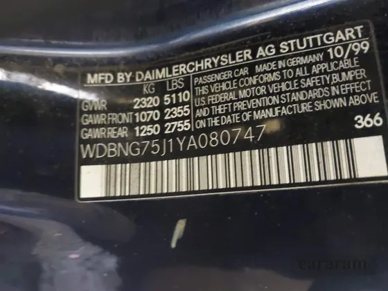 2000 Mercedes-Benz S 320/430/500
