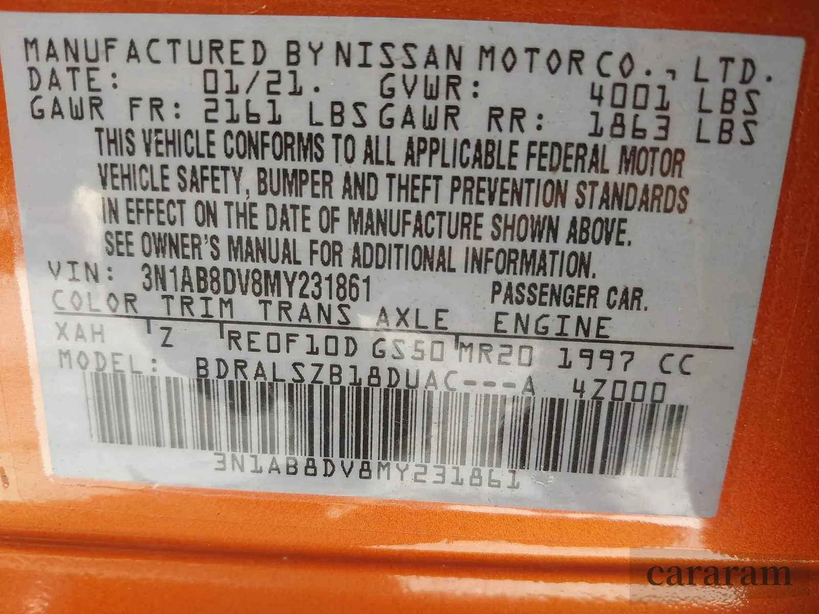 2021 Nissan Sentra SR