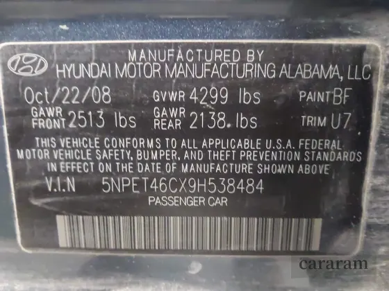 2009 Hyundai Sonata GLS