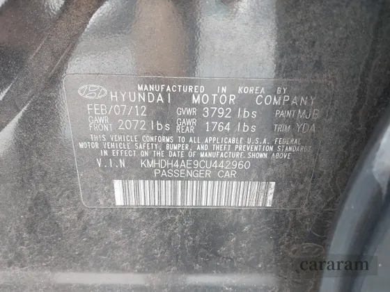2012 Hyundai Elantra GLS