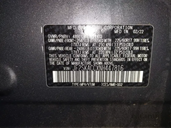 2022 Subaru Forester