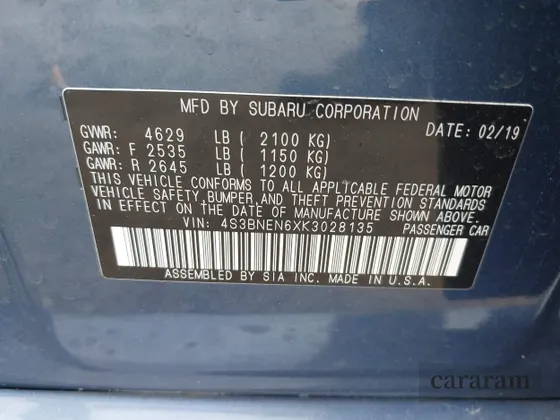 2019 Subaru Legacy Limited