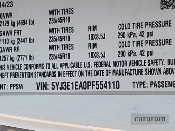 2023 Tesla Model 3