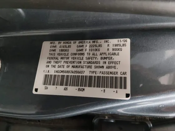 2007 Honda Accord EX-L