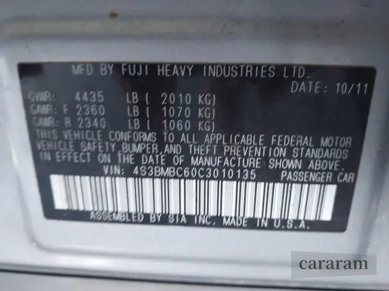 2012 Subaru Legacy Premium