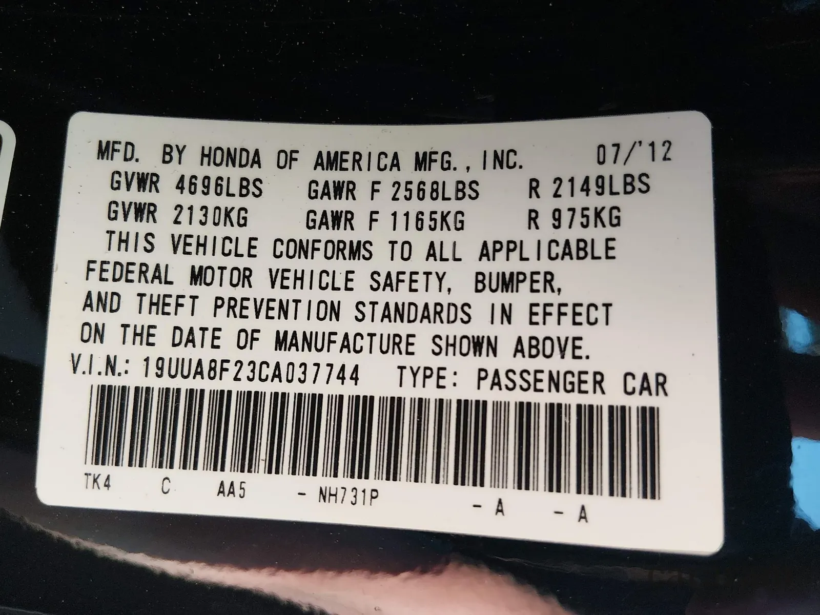 2012 Acura TL