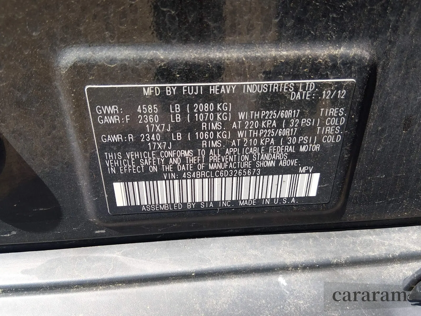 2013 Subaru Outback Limited