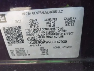2018 Chevrolet Traverse LT Cloth