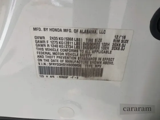 2017 Acura MDX Technology