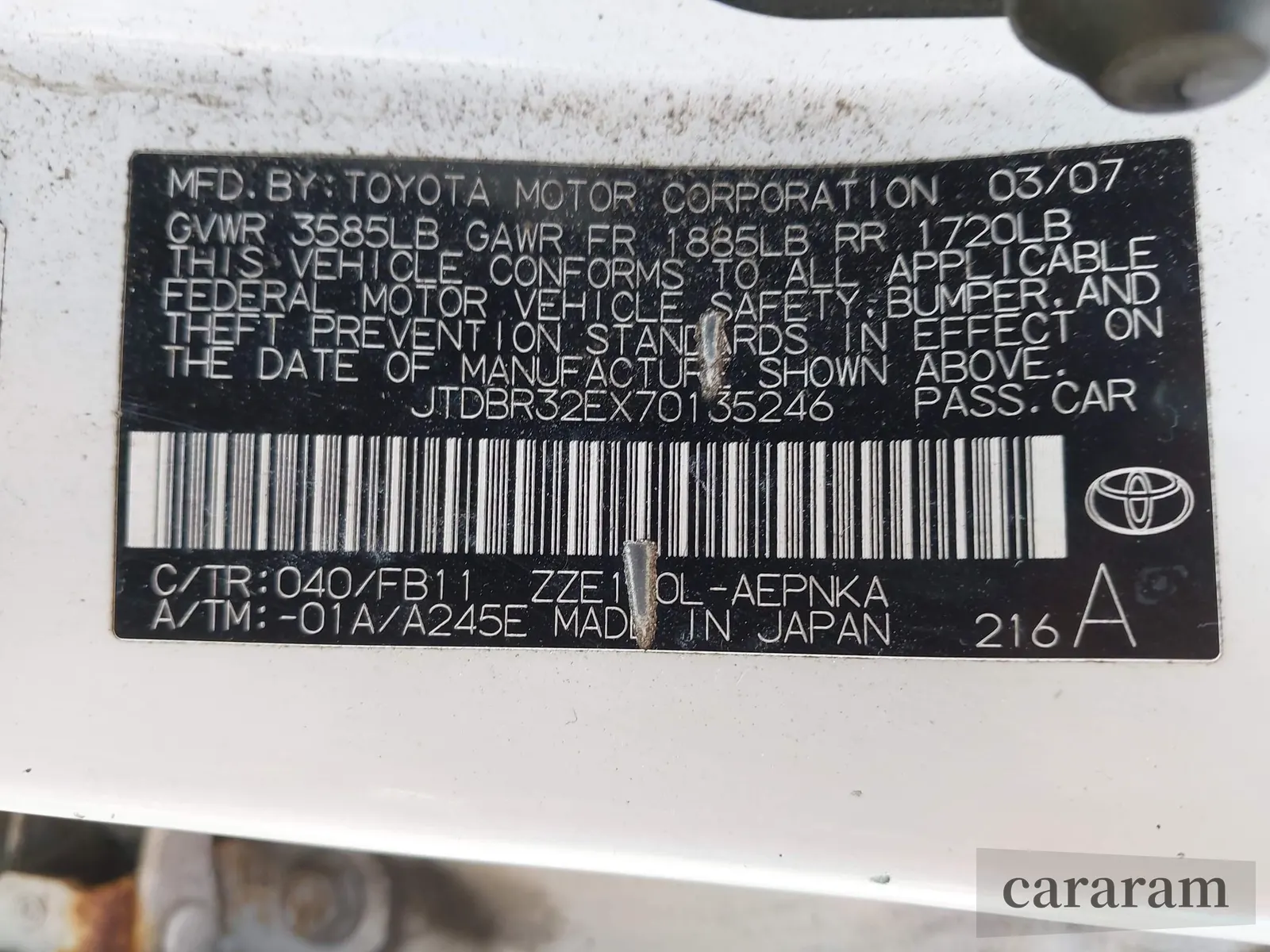 2007 Toyota Corolla CE