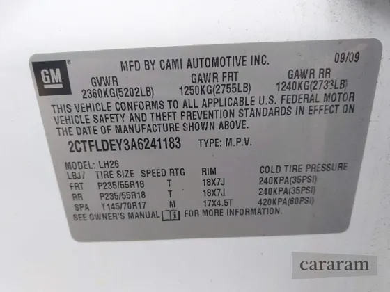 2010 GMC Terrain SLE-2