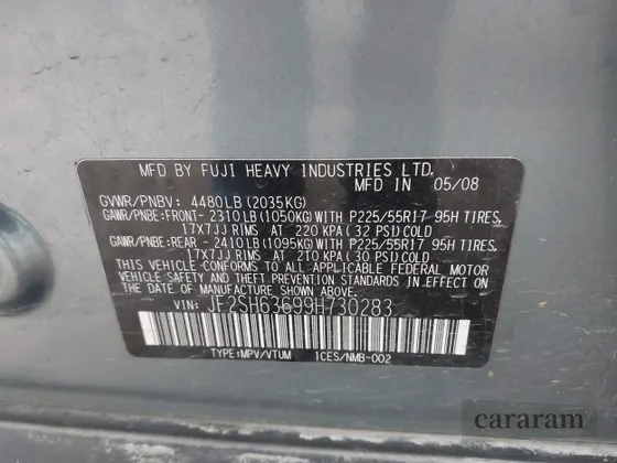 2009 Subaru Forester X