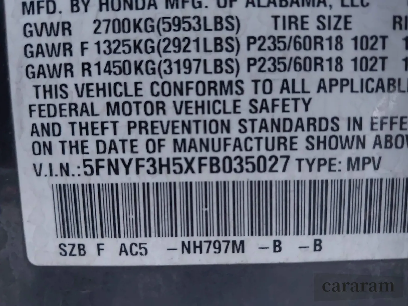 2015 Honda Pilot EX-L