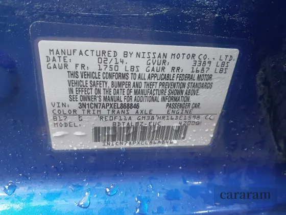 2014 Nissan Versa SL