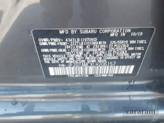 2020 Subaru Crosstrek Limited