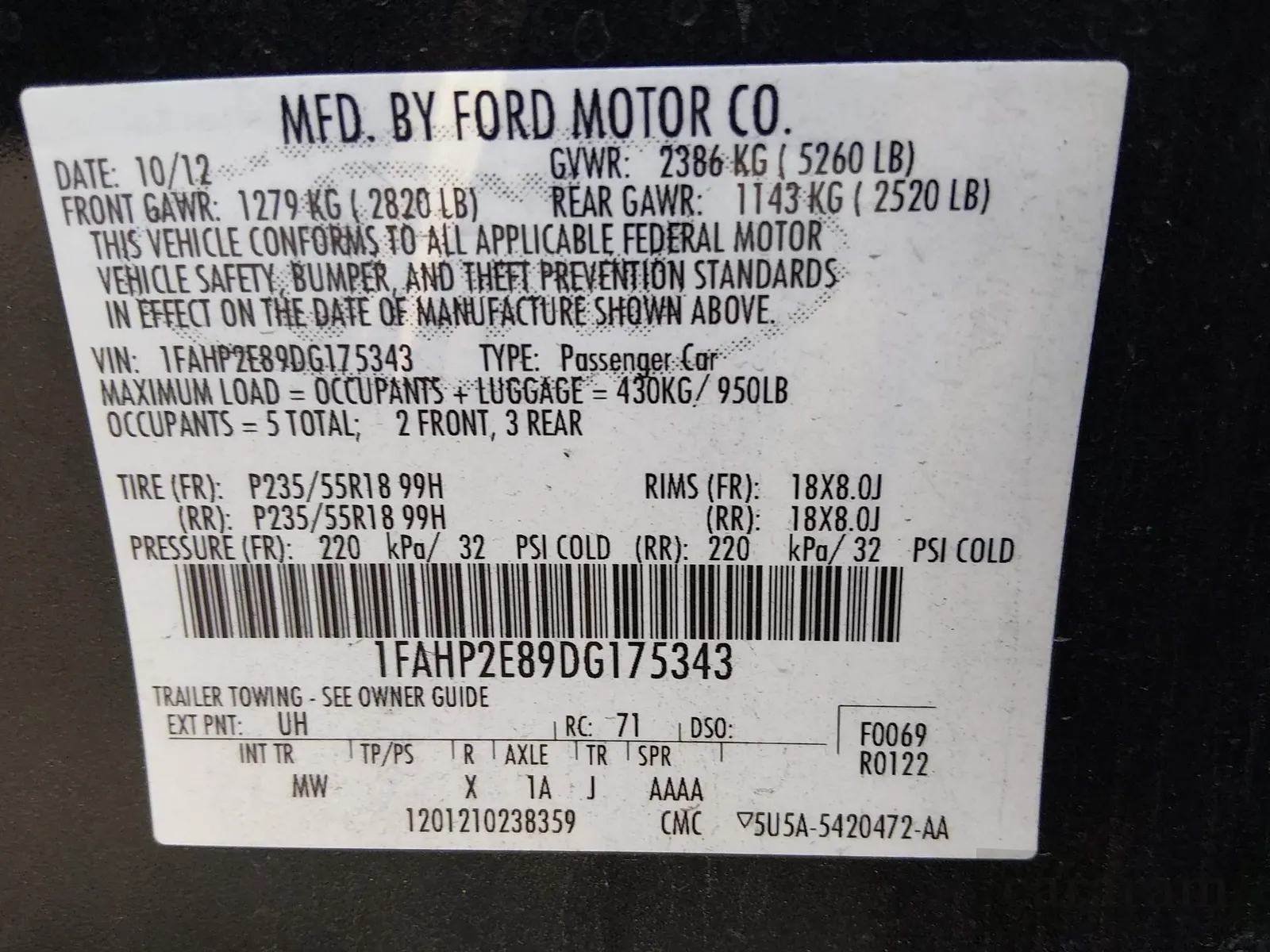 2013 Ford Taurus SEL
