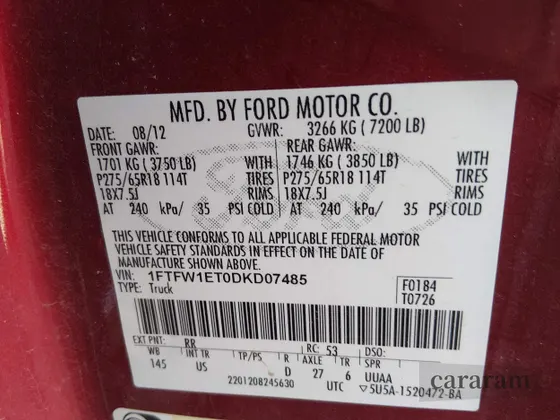 2013 Ford F-150 FX4