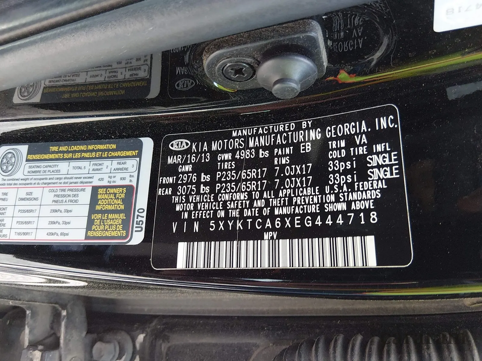 2014 Kia Sorento LX