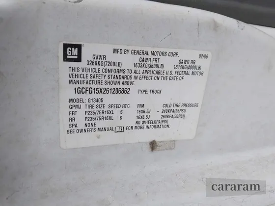 2006 Chevrolet Express Cargo