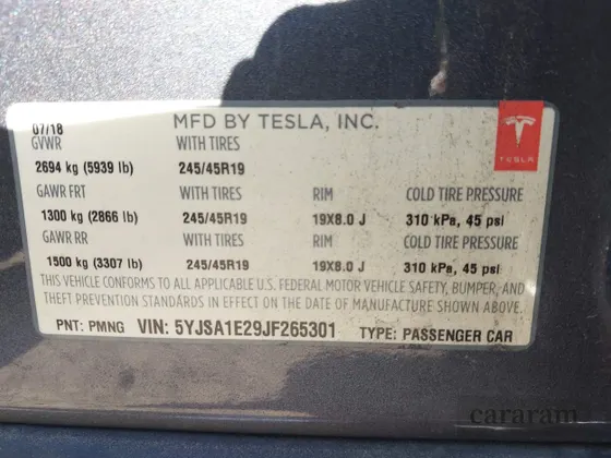 2018 Tesla Model S 75D