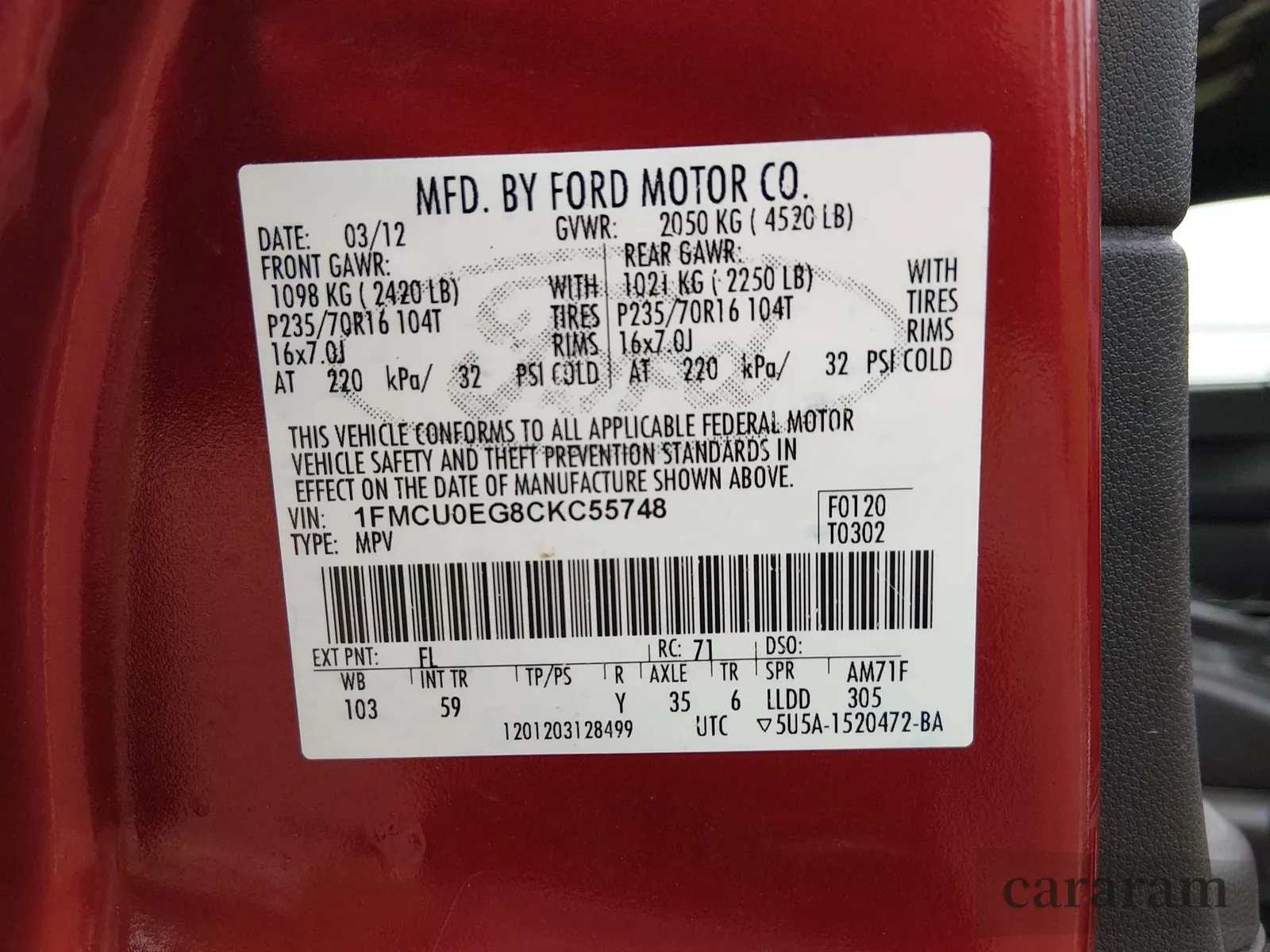 2012 Ford Escape Limited