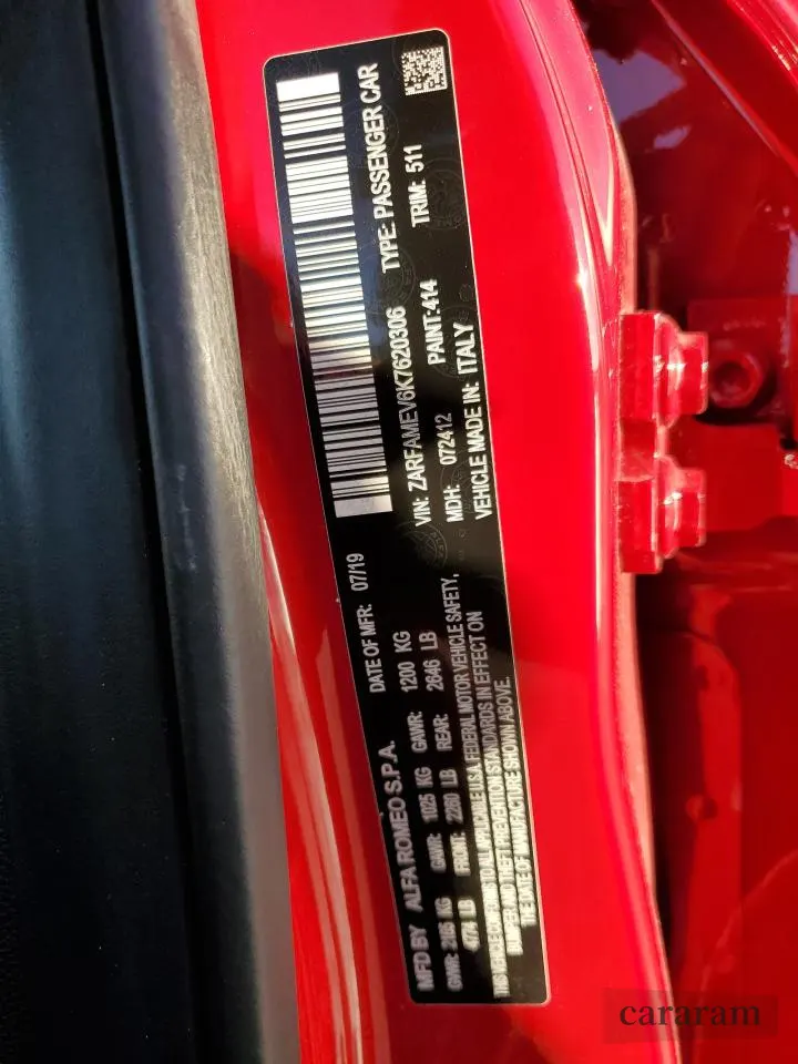 2019 Alfa Romeo Giulia Quadrifoglio