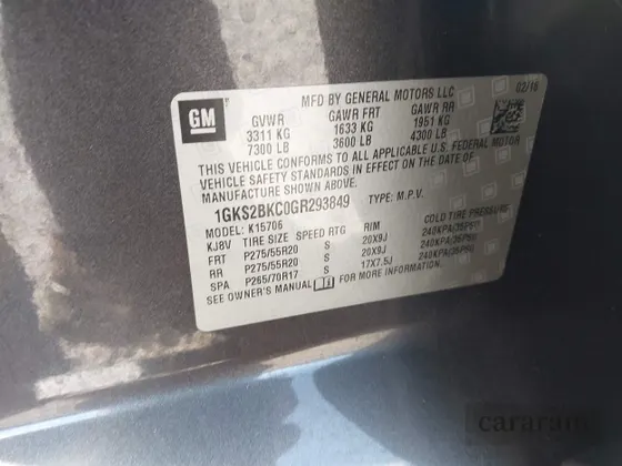 2016 GMC Yukon SLT