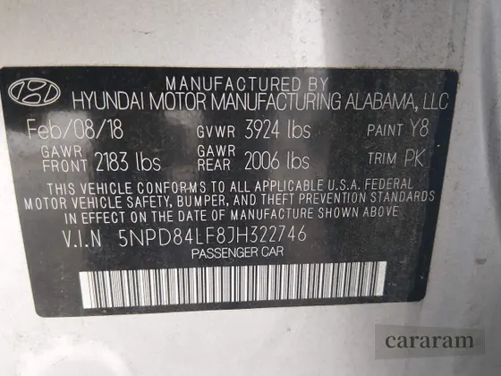 2018 Hyundai Elantra Value Edition