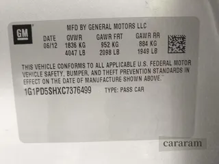 2012 Chevrolet Cruze LS