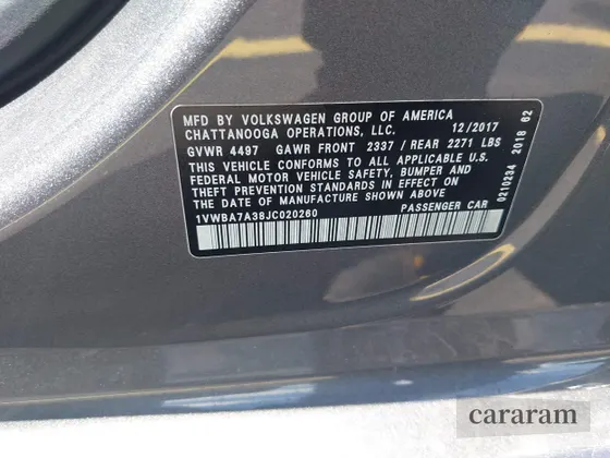 2018 Volkswagen Passat SE