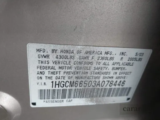 2003 Honda Accord EX