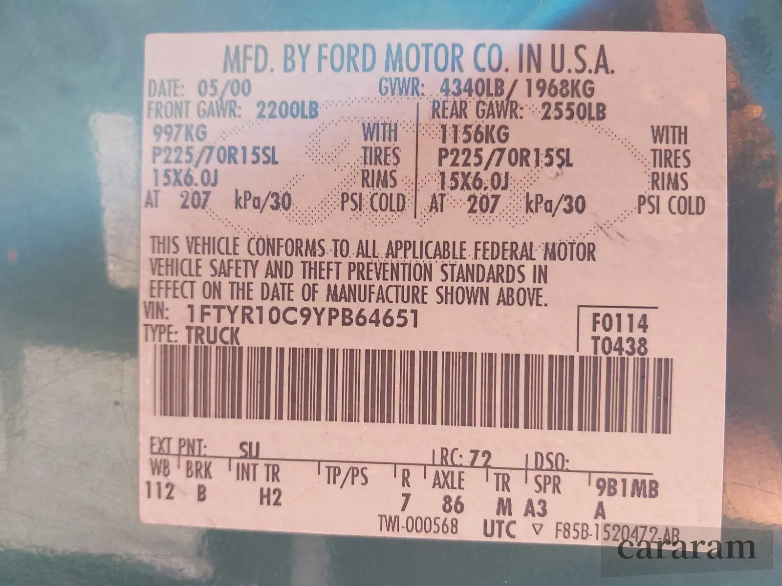2000 Ford Ranger XL