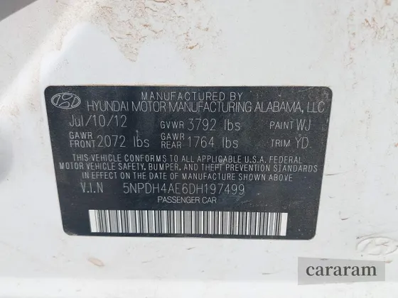 2013 Hyundai Elantra GLS