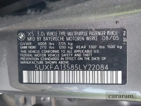 2005 BMW X5 3.0i