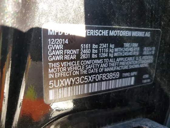 2015 BMW X3 xDrive28d