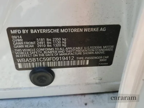 2015 BMW 5 Series 535i