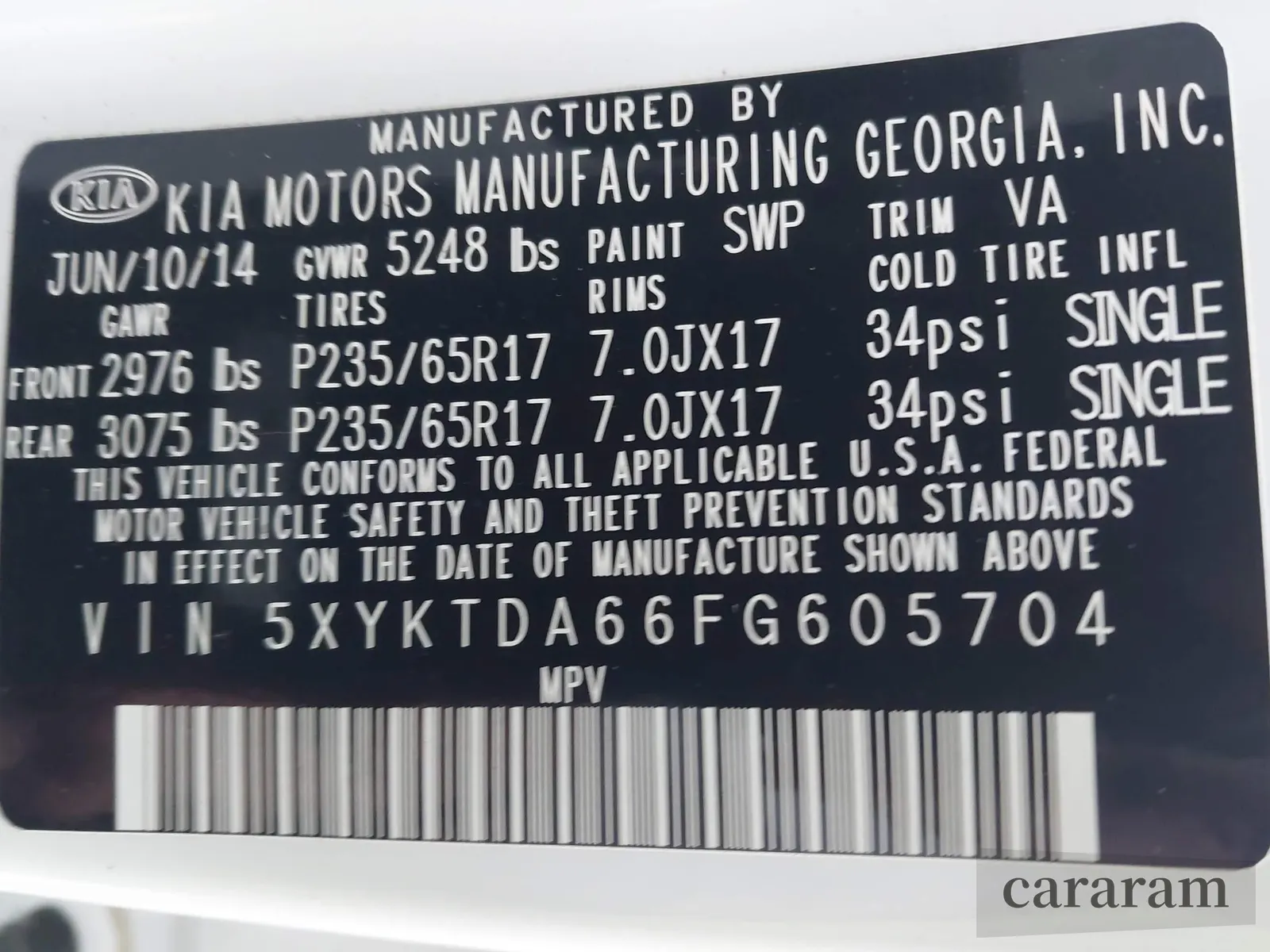 2015 Kia Sorento LX