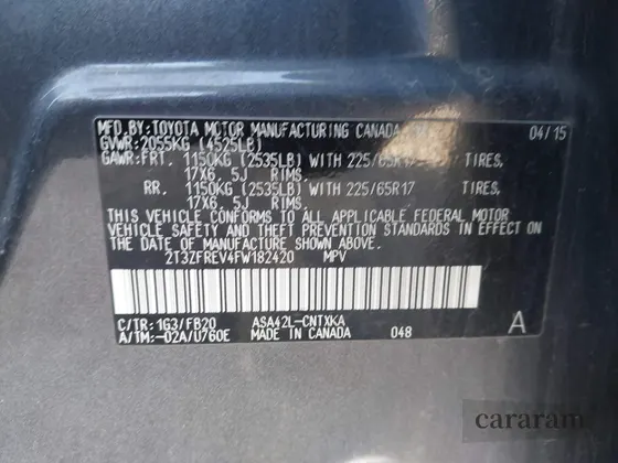 2015 Toyota RAV4 LE