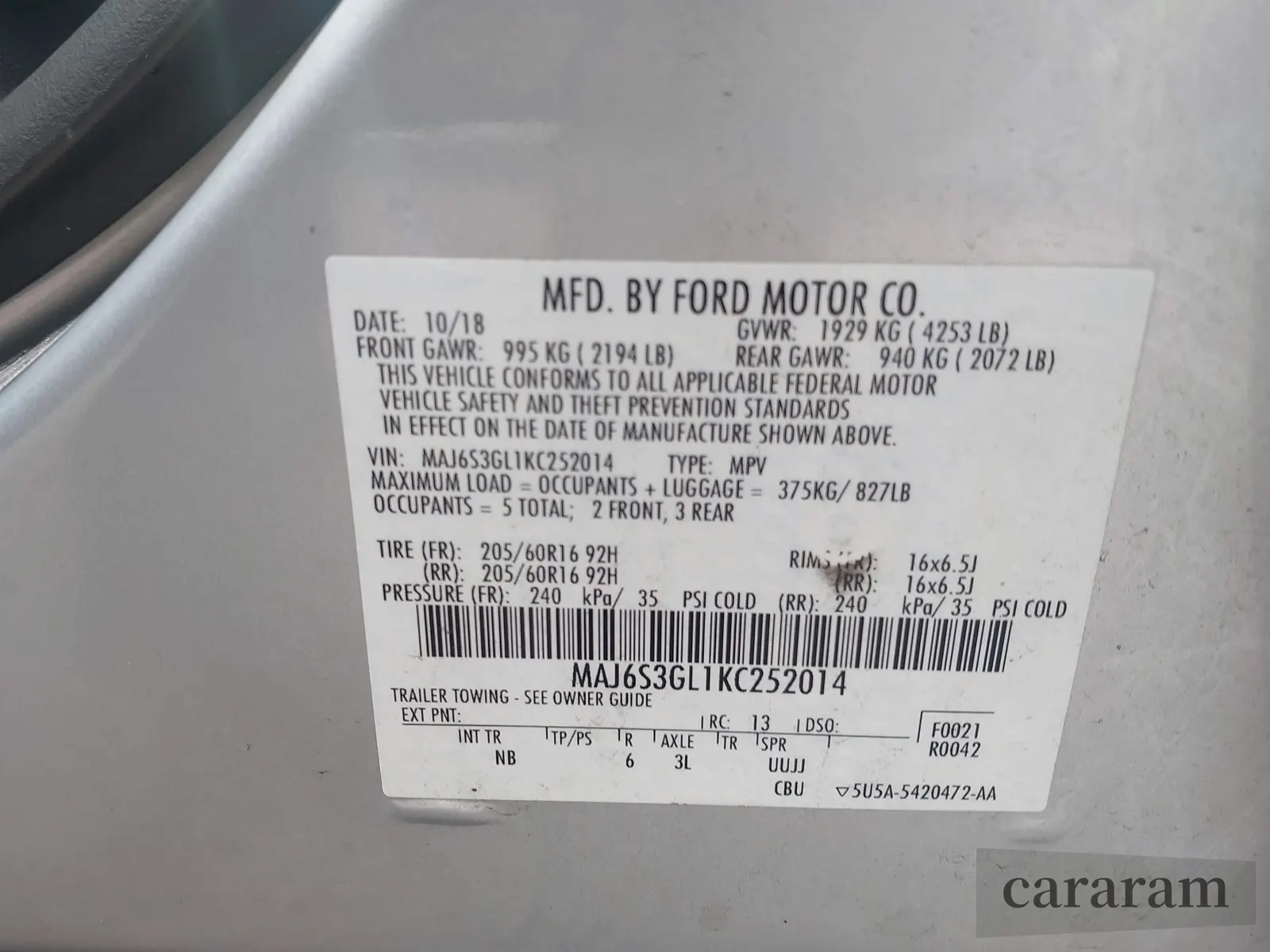 2019 Ford EcoSport SE