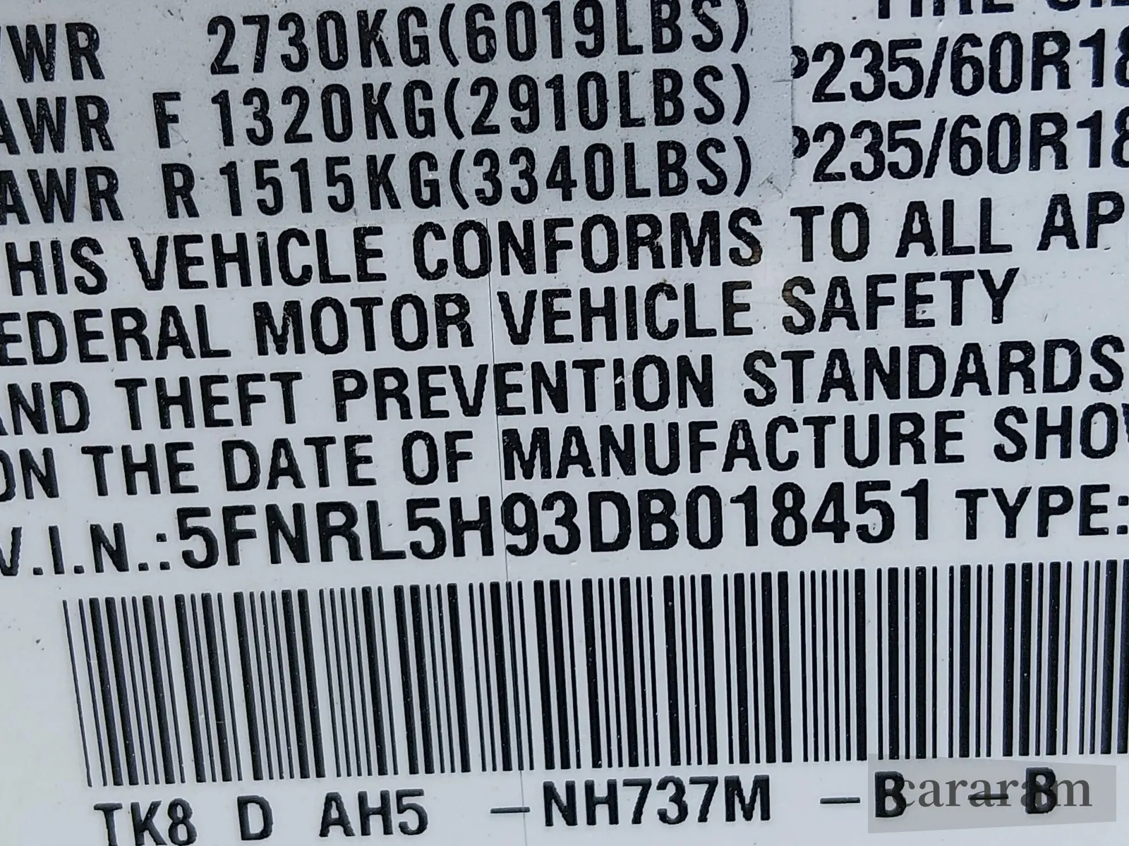 2013 Honda Odyssey Touring