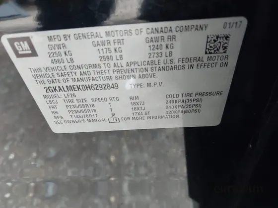 2017 GMC Terrain SLE